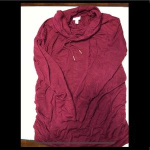 Isabel Maternity Long Sleeve Cowl Neck